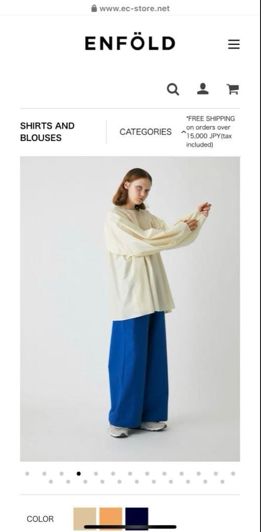 エンフォルド　ブラウス　シャツ　ナゴンスタンス　　タイプライター　38 L M