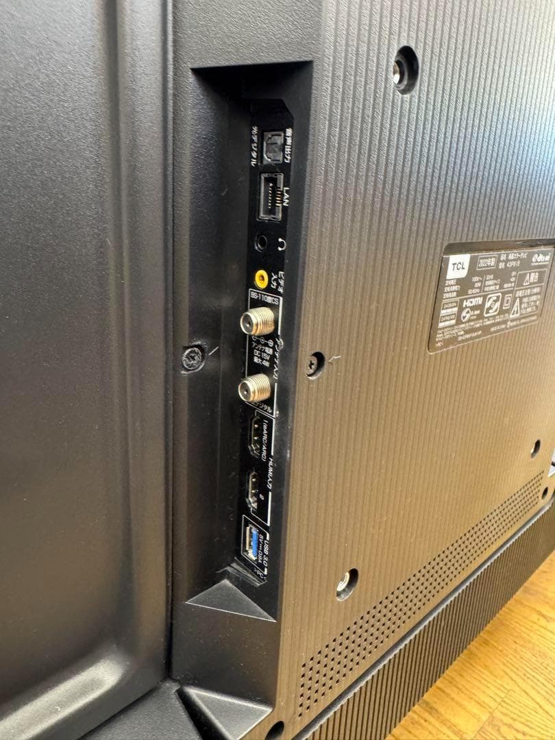 【美品】 4K対応　TCL 43P615 43型　アプリ内蔵式　2022年製
