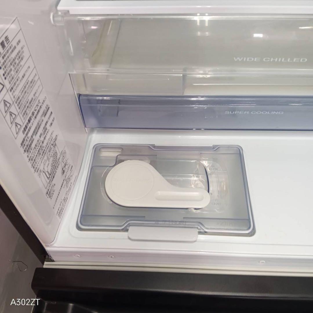 440 三菱大型冷蔵庫　300L強　小型　家庭用　右開き　自動製氷　ブラウン