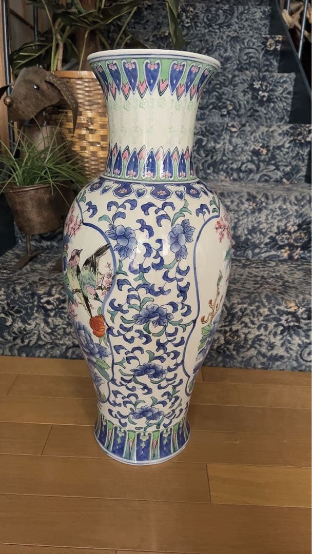 ★特大レトロ感満載♥️花瓶、置物、飾り、インテリア、アンティーク、和室、縁起物