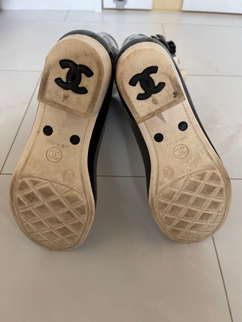 CHANEL シャネル レインシューズ 長靴 レイン ブーツ