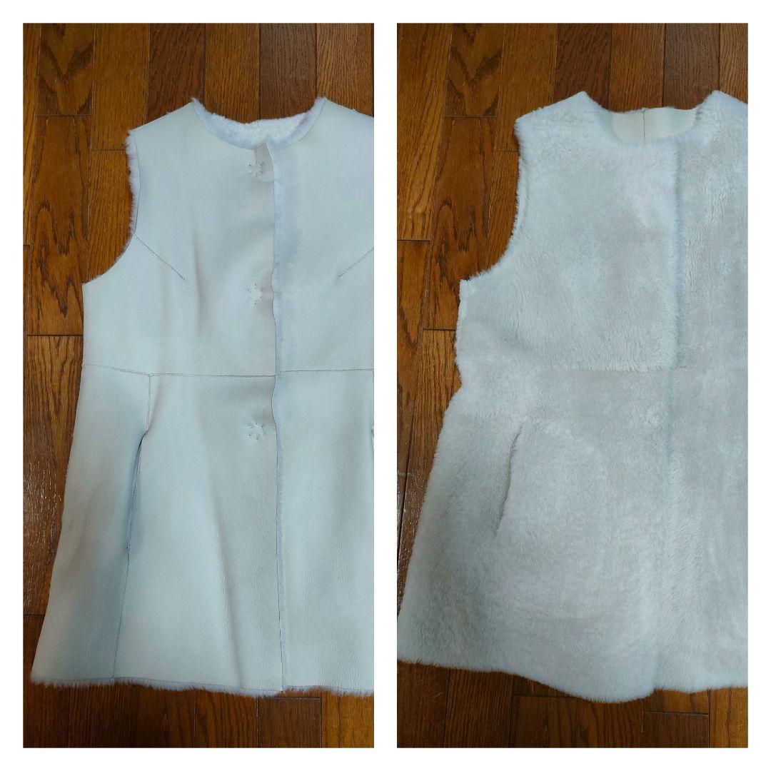 Traduireトラデュイール　羊革ムートンベスト　リバーシブルムートンジレ