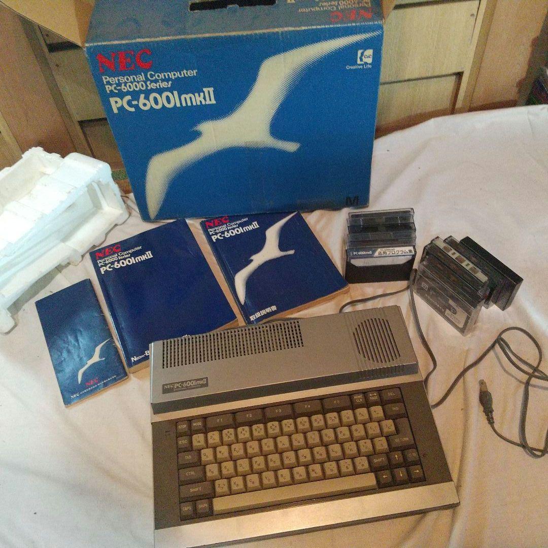 NEC PC-6001mkII 本体+カセットテープソフト数本