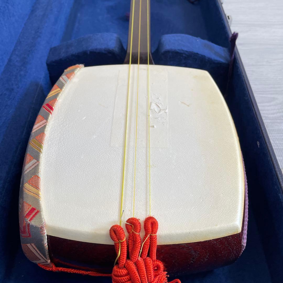 【ssx2673さま専用(<o>)】三味線　ケース 花柄カバー付き　付属品多数