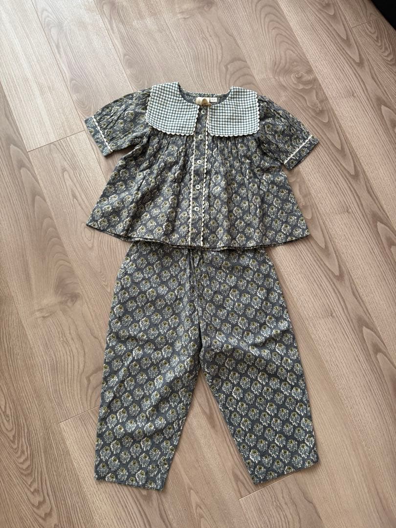 値下げ⭐︎新品✳︎little cotton clothes✳︎3-4y✳︎セットアップ