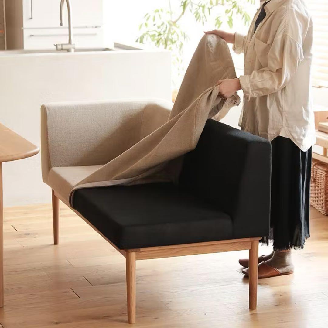 リセノ culum 2人掛けダイニングソファ