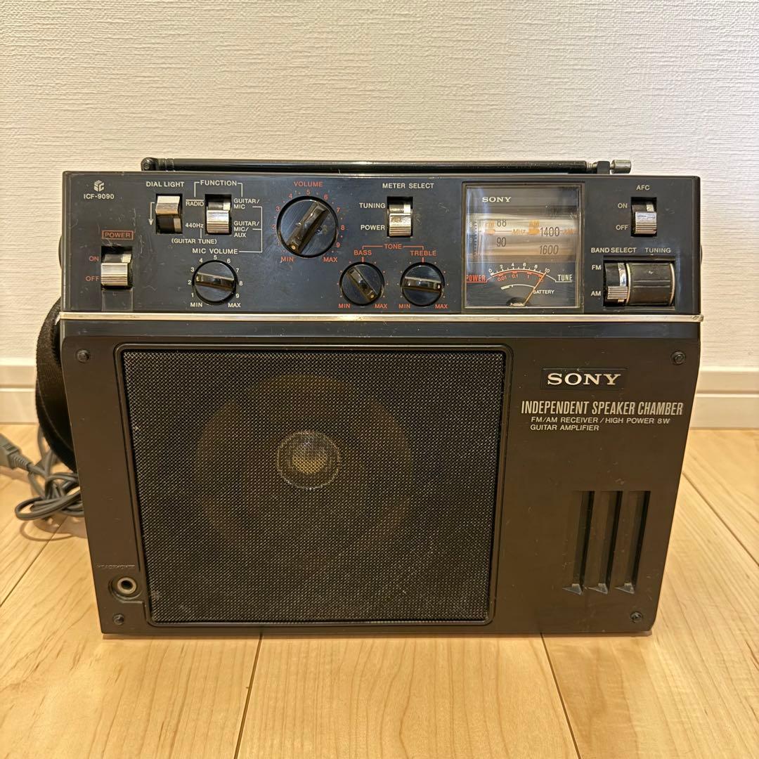 SONY ソニー ICF-9090 ギターアンプ ラジオ 昭和レトロ