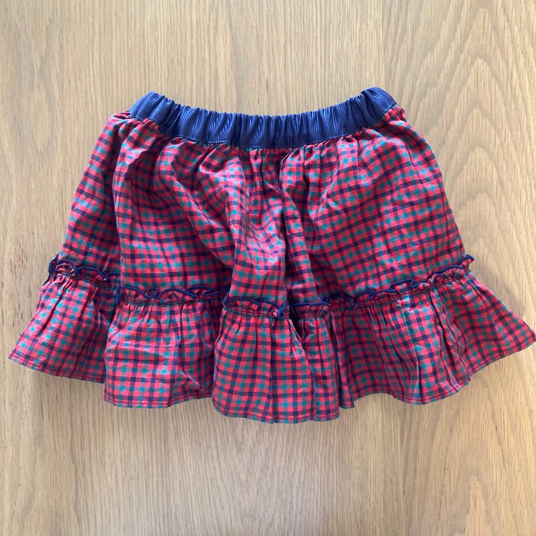 familiar リバーシブルスカート 90cm