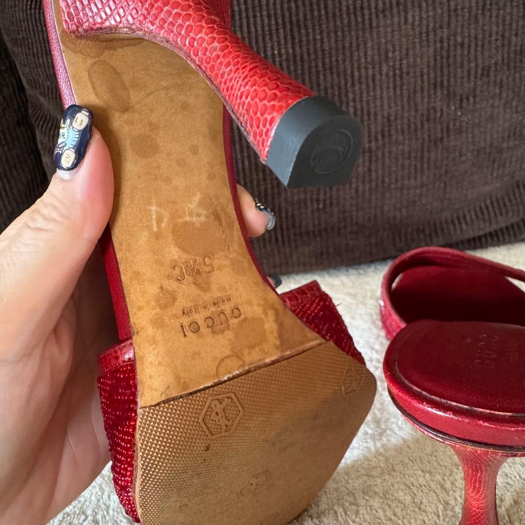 GUCCI サンダル レッド