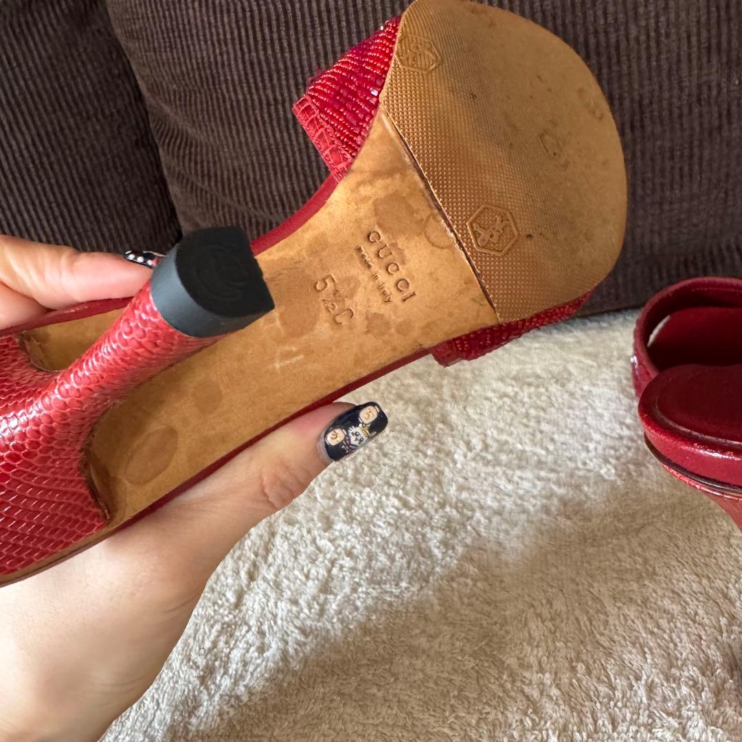 GUCCI サンダル レッド
