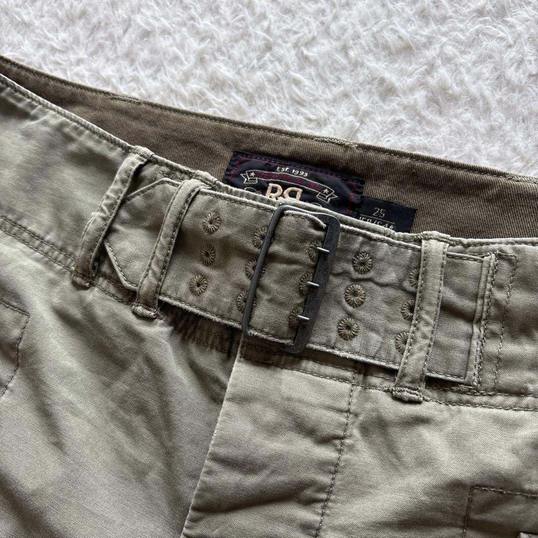 RRL ラルフローレン　ミリタリーカーゴショートパンツ　コットン　カーキ