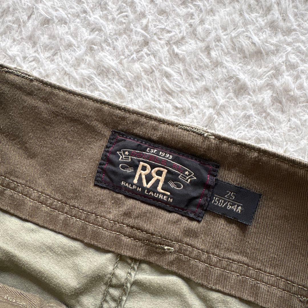 RRL ラルフローレン　ミリタリーカーゴショートパンツ　コットン　カーキ