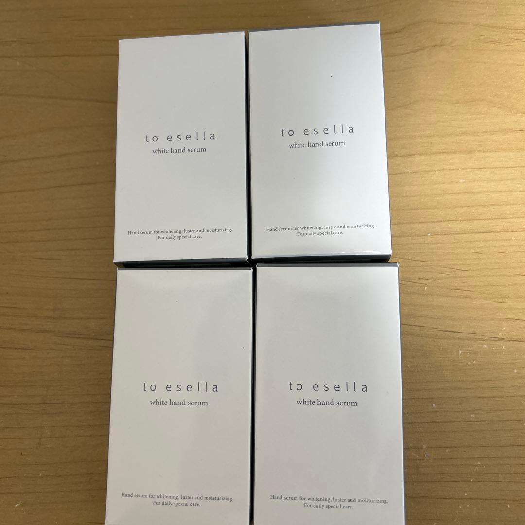 【新品・未開封】to esella ホワイトハンドセラム 4個セット