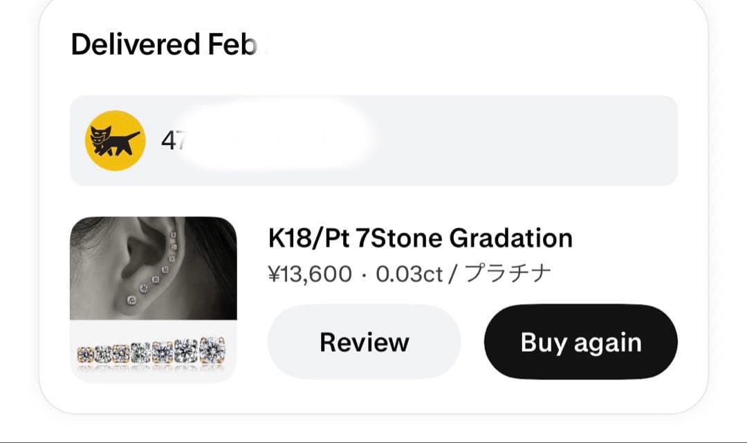 【PICOLLET ピアス】プラチナ　パーツ＋バーベル