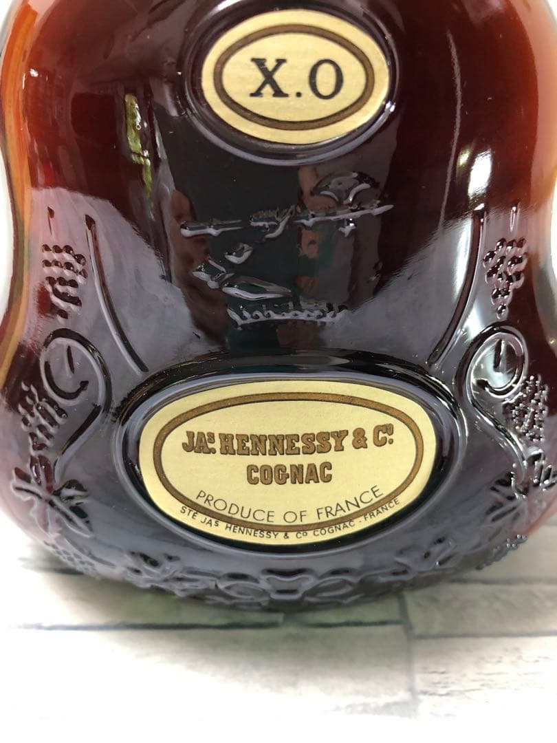 ヘネシー 希少 ジャズヘネシーＸＯグリーンボトル 金キャップ コニャック 箱付き