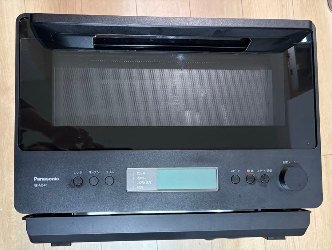 【美品】PanasonicNE-MS4C-K オーブンレンジ2025年9月購入
