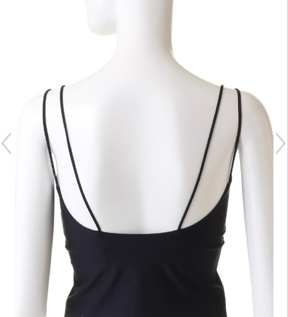 STUNNING LURE スリムジャージキャミ ブラック