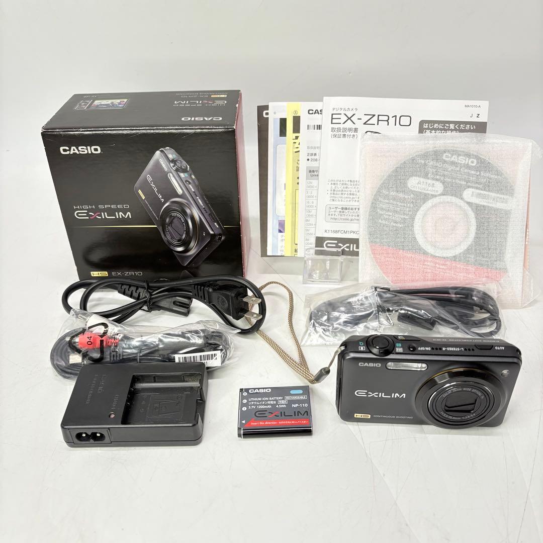 【美品・付属品完備】 CASIO カシオ EXILIM EX-ZR10 ブラック