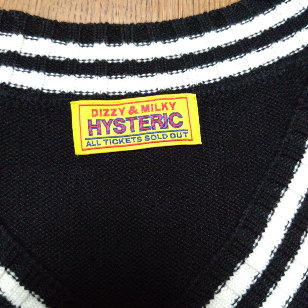 ヒステリックグラマー　GUITAR GIRL編込 ワンピース　Vネック