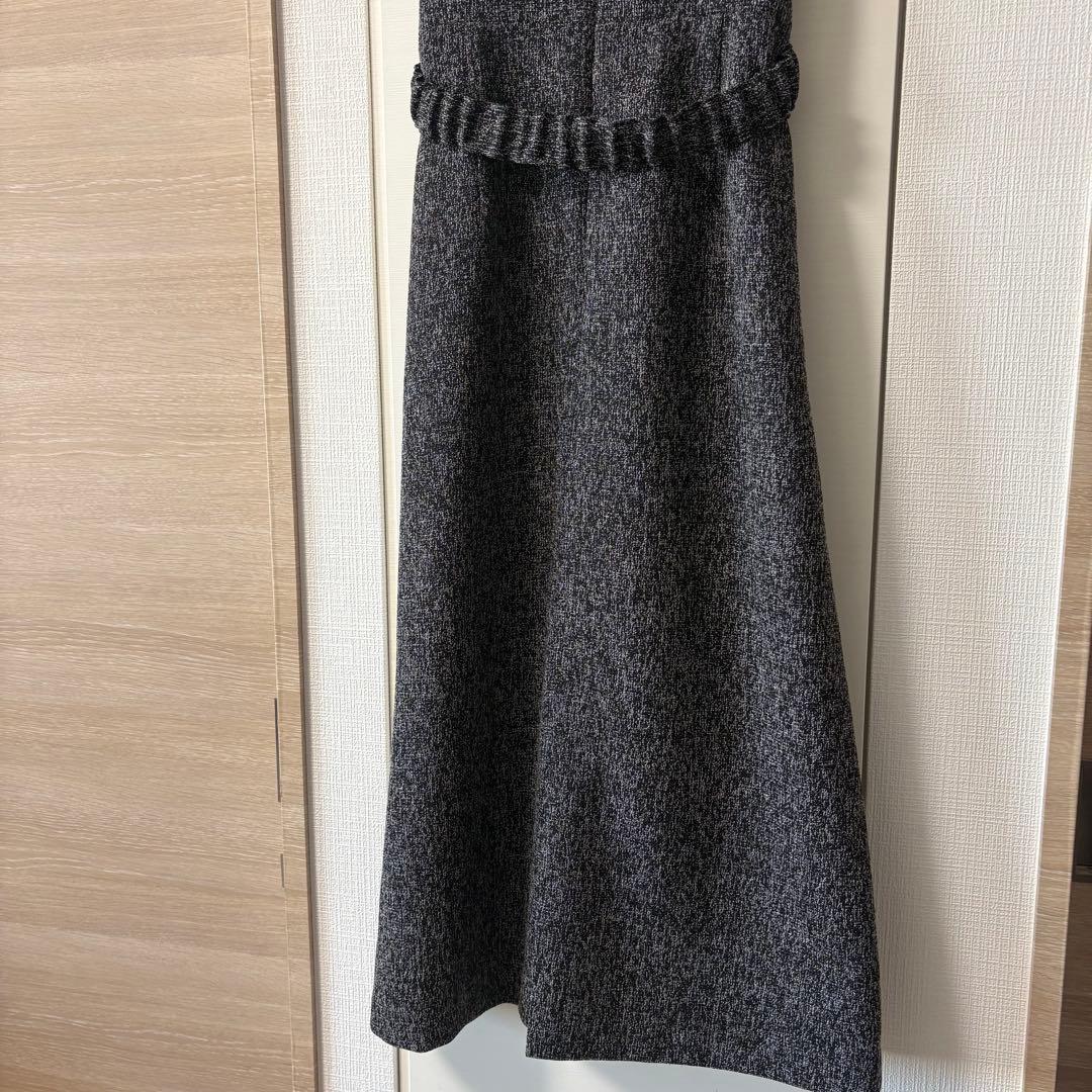 【値下げ】現行品　ベルト付Vネックジャンスカ　ナチュラルビューティーベーシック