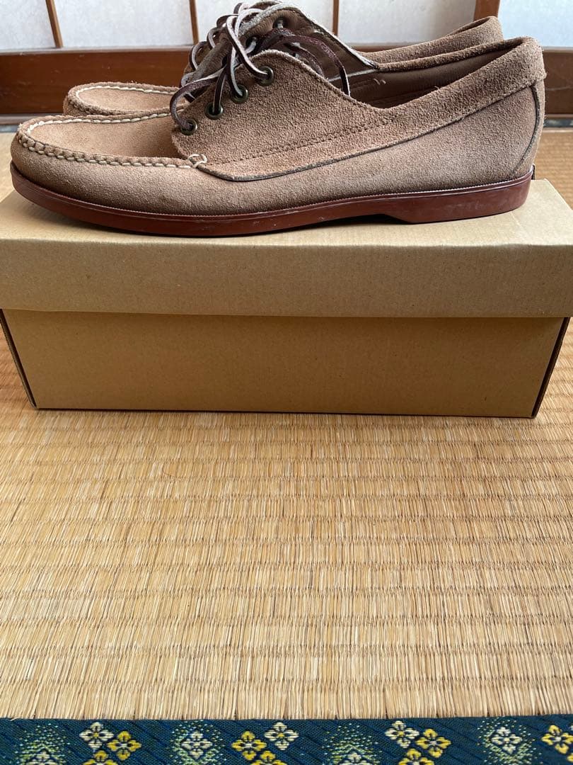 デッドストック ヴィンテージ エルエルビーン ベージュ スエード 28.5cm