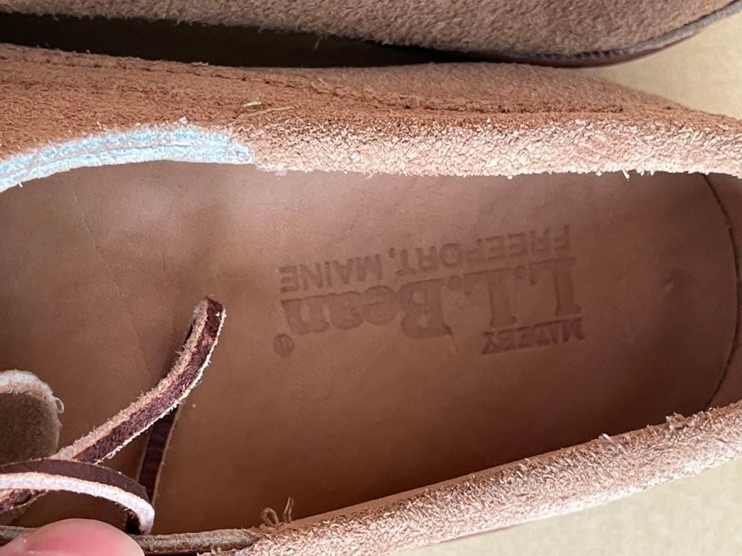 デッドストック ヴィンテージ エルエルビーン ベージュ スエード 28.5cm