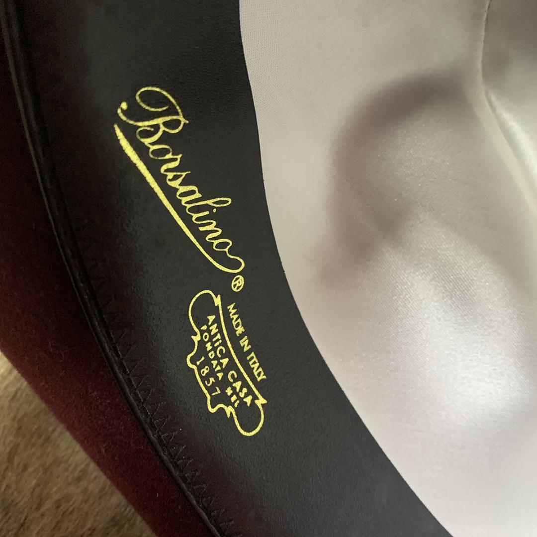 ボルサリーノ　高級　中折れハット　イタリア製　59cm