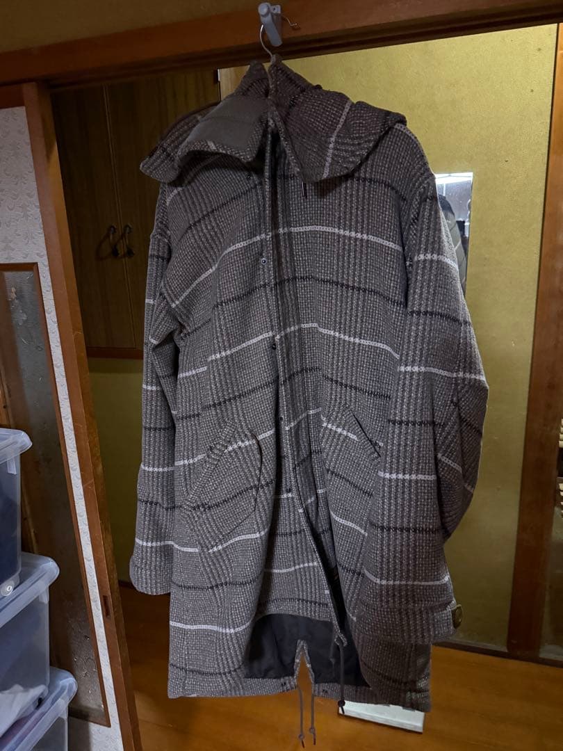 glamb チェック柄 ダッフルコート