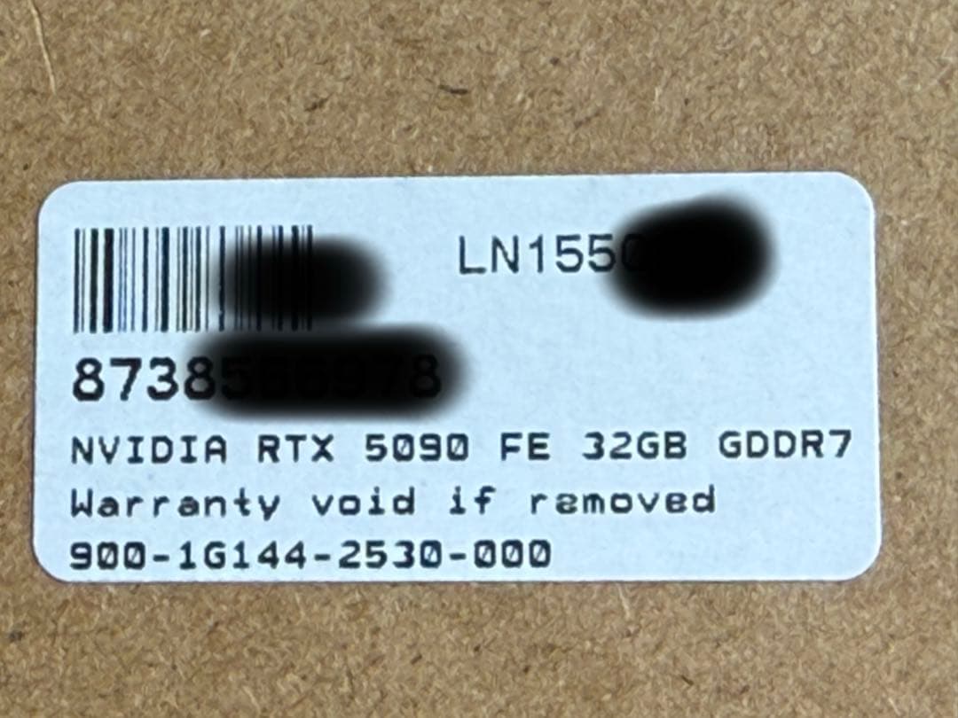 Nvidia RTX 5090 Founders Edition FE 保証あり