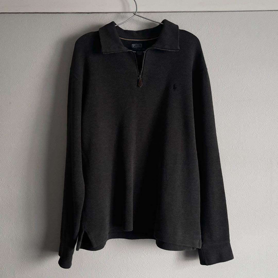 く*ふ様 90s Ralph Lauren ハーフジップ　スウェットシャツ　ダー