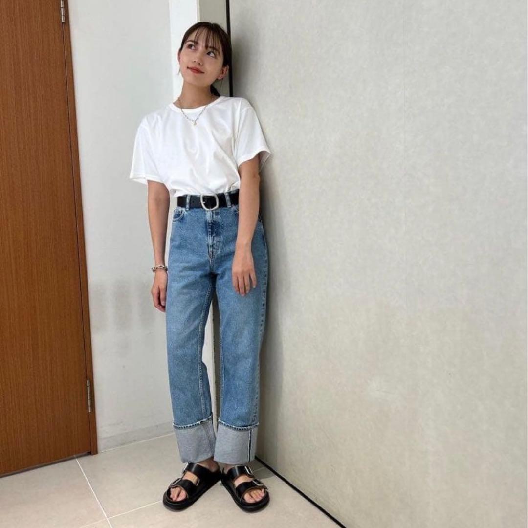 BLACK BY MOUSSY アンジュレーションバックルベルト ブラック