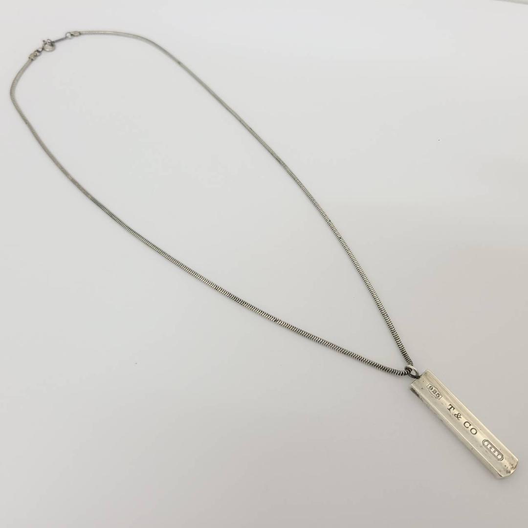 ティファニー ネックレス 1837 バー プレート 925刻印 シルバー ②
