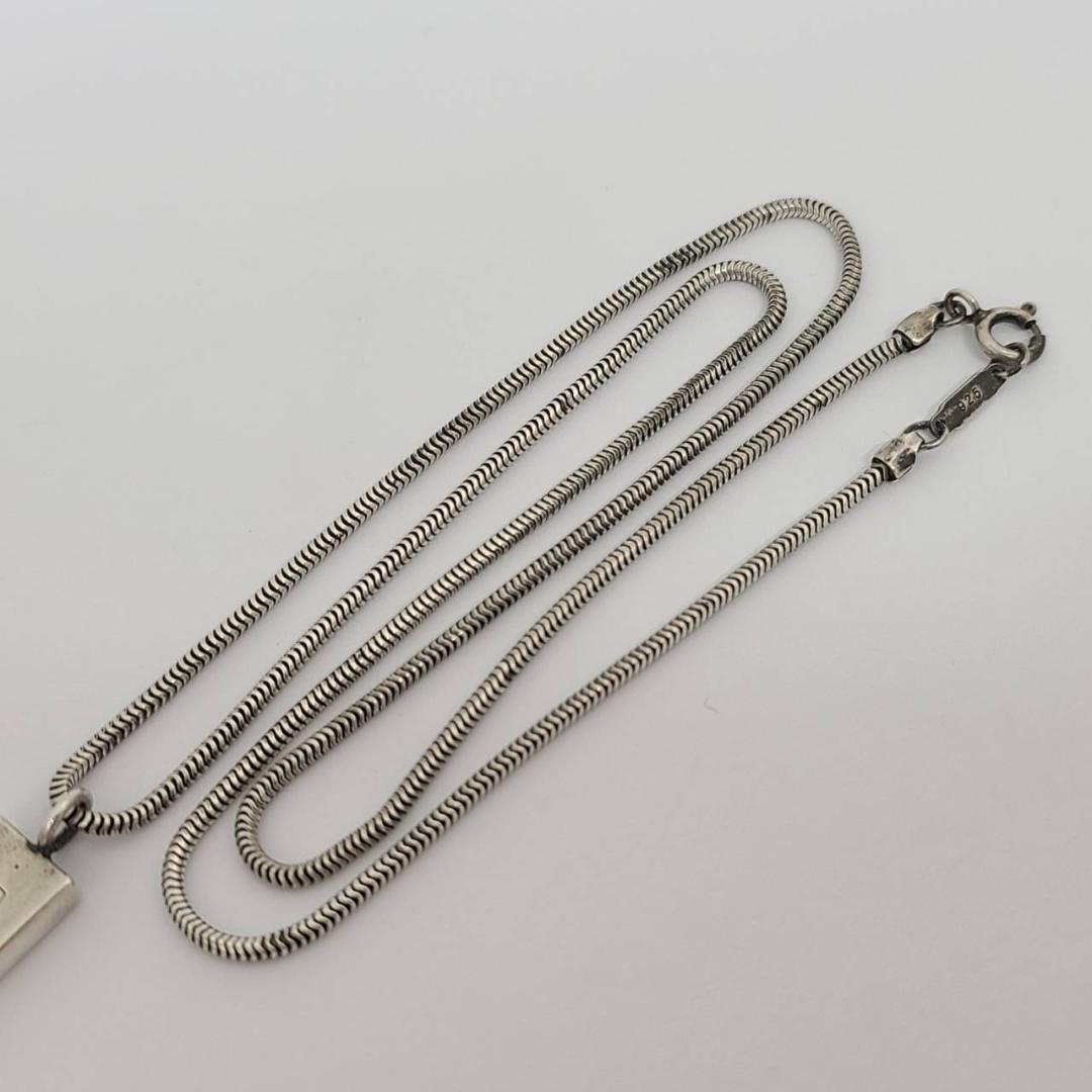 ティファニー ネックレス 1837 バー プレート 925刻印 シルバー ②