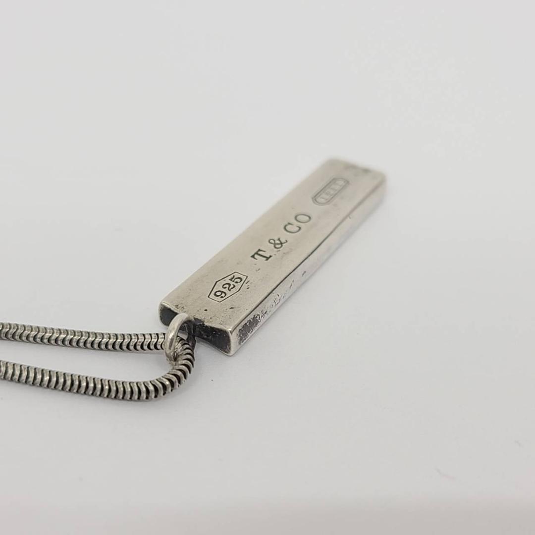 ティファニー ネックレス 1837 バー プレート 925刻印 シルバー ②