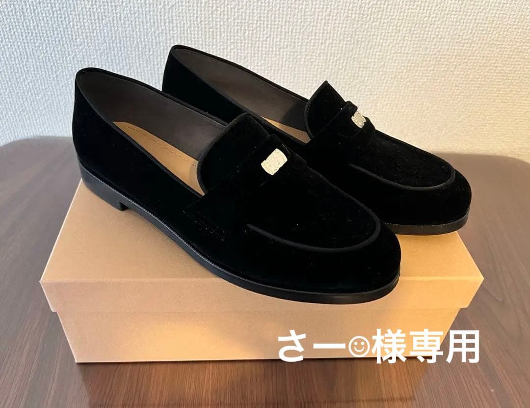 OHGA ローファー　黒　24.5cm