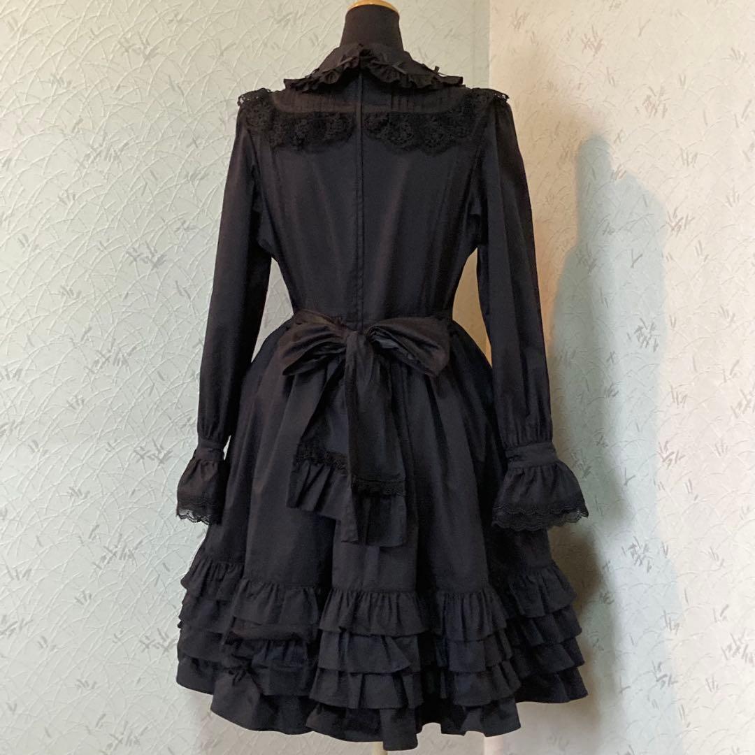 アンドロミオ　ロリータ　ワンピース　黒 ゴスロリ　長袖　膝丈
