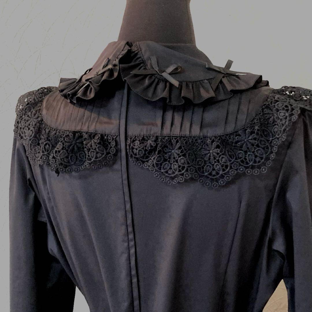 アンドロミオ　ロリータ　ワンピース　黒 ゴスロリ　長袖　膝丈