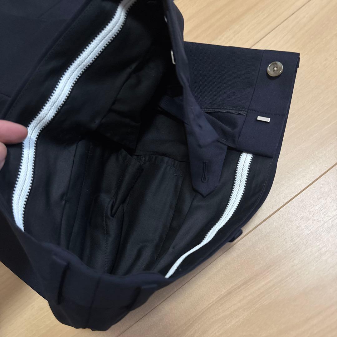 【美品】オーダースーツ スリーピース ダークネイビー