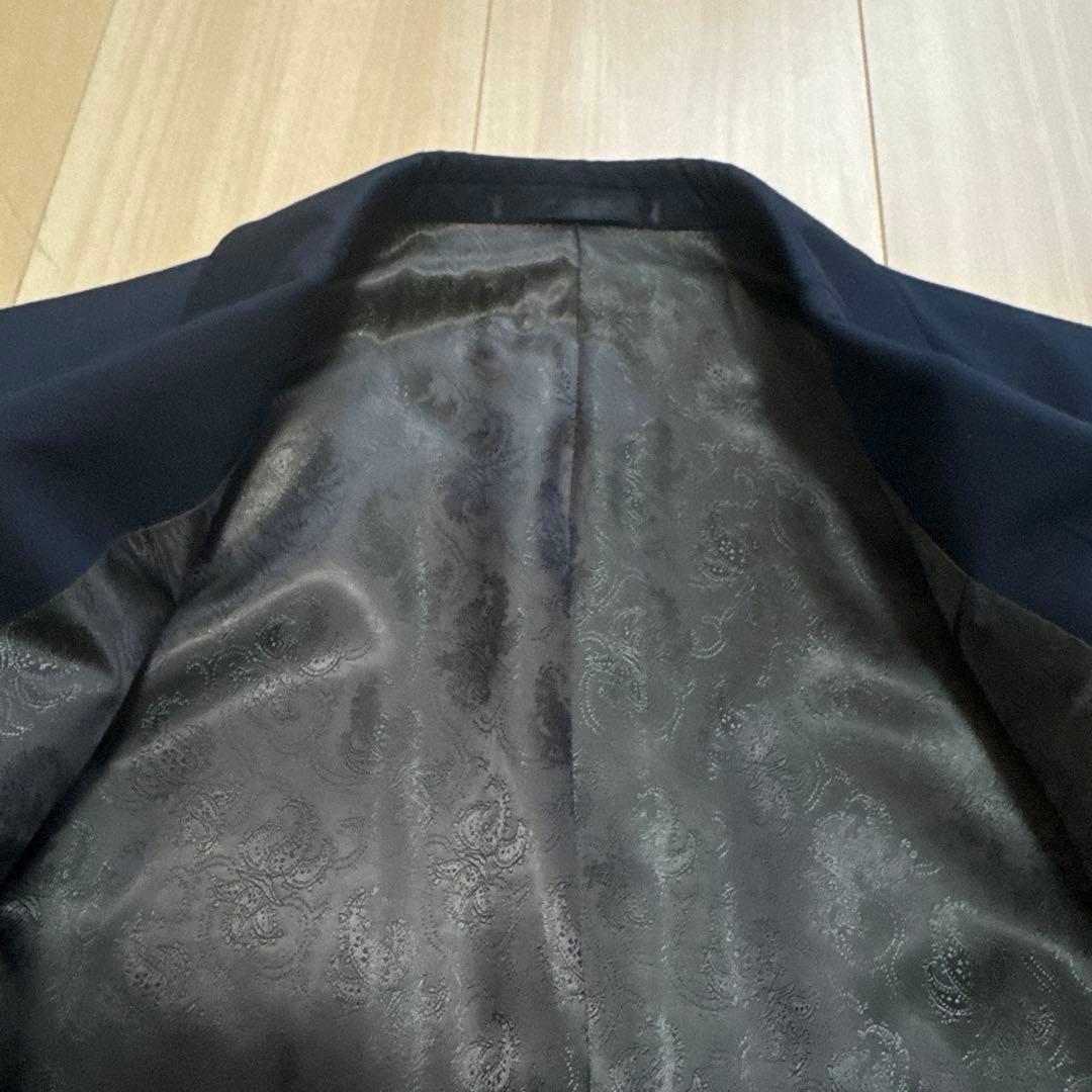 【美品】オーダースーツ スリーピース ダークネイビー