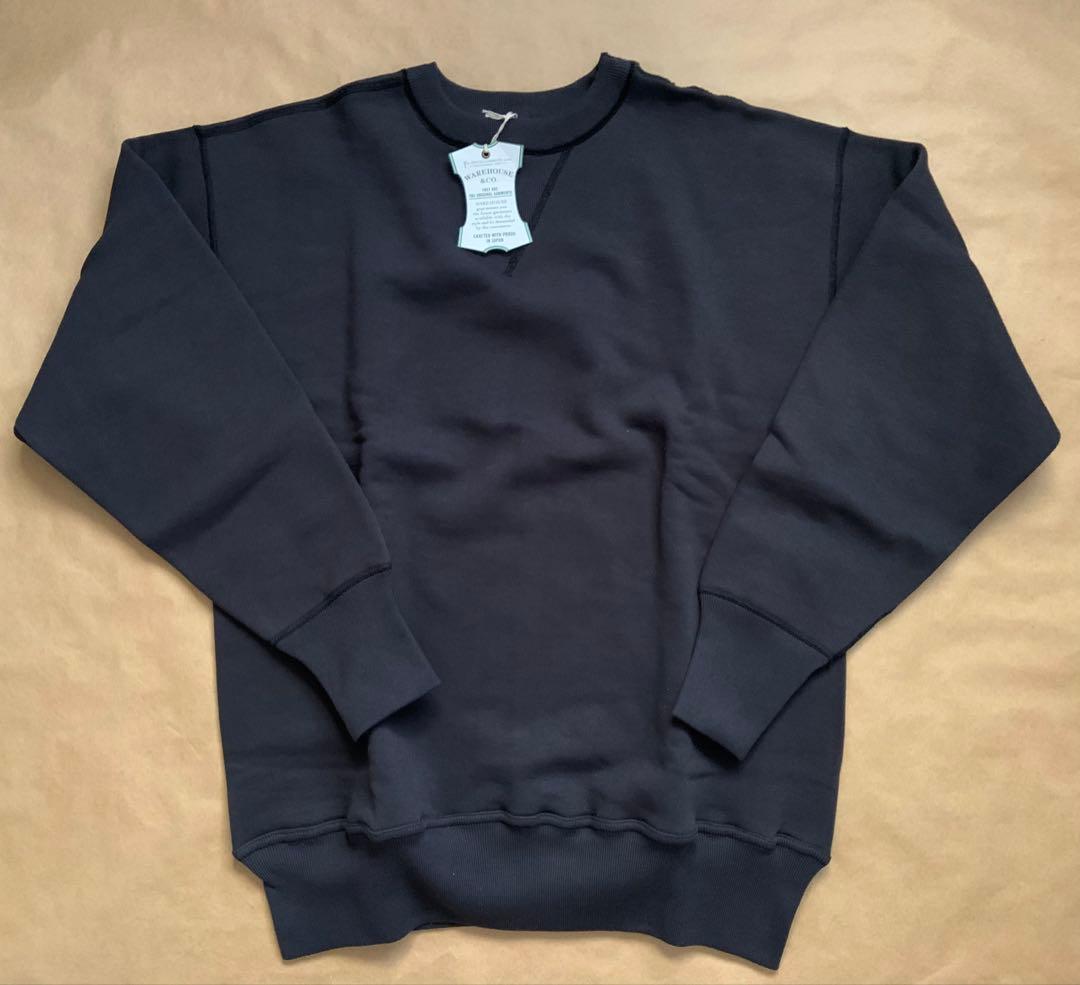 新品 ウエアハウス 401 スウェット BLACK スミクロ 40 M 無地