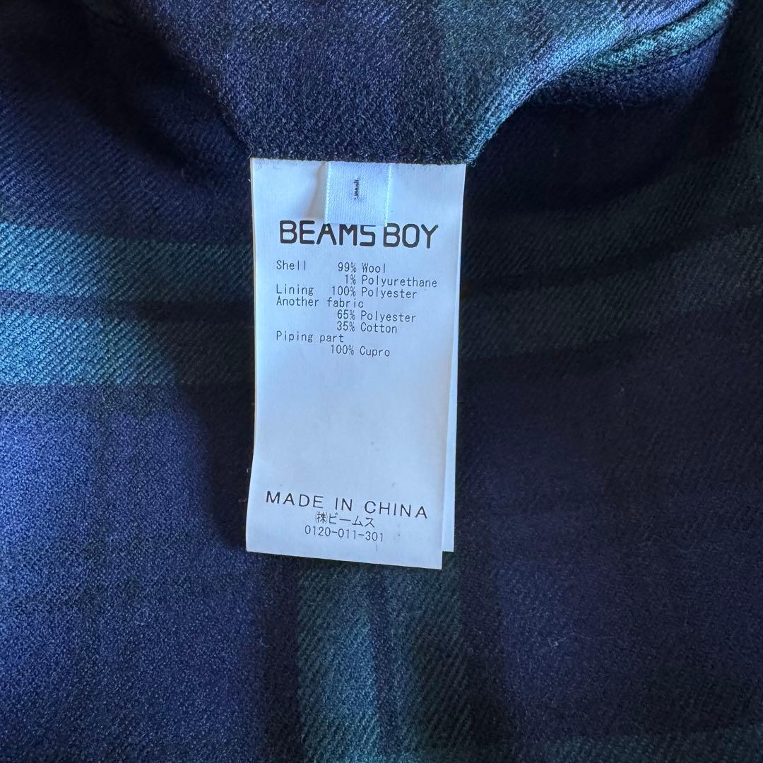 BEAMS BOY ブレザー セットアップ BLACK WATCH