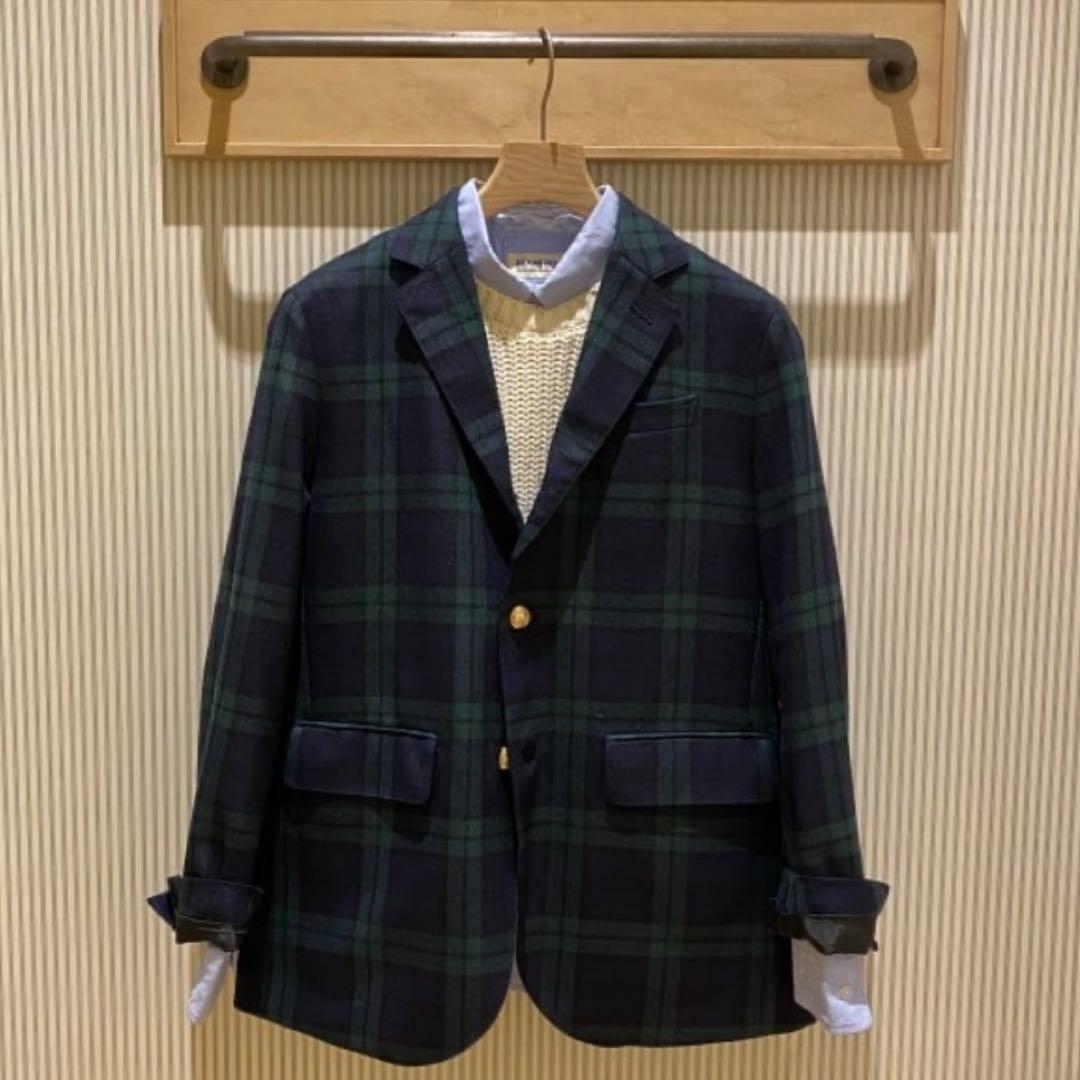 BEAMS BOY ブレザー セットアップ BLACK WATCH