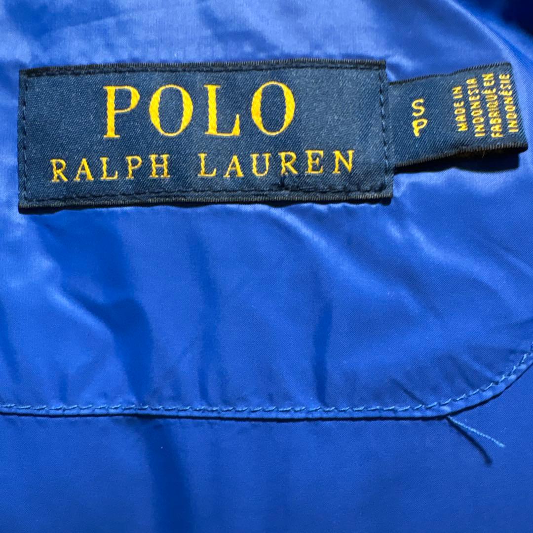 ラルフローレン　ビッグポニー 2way ダウンベスト　ネイビー　ドローコード