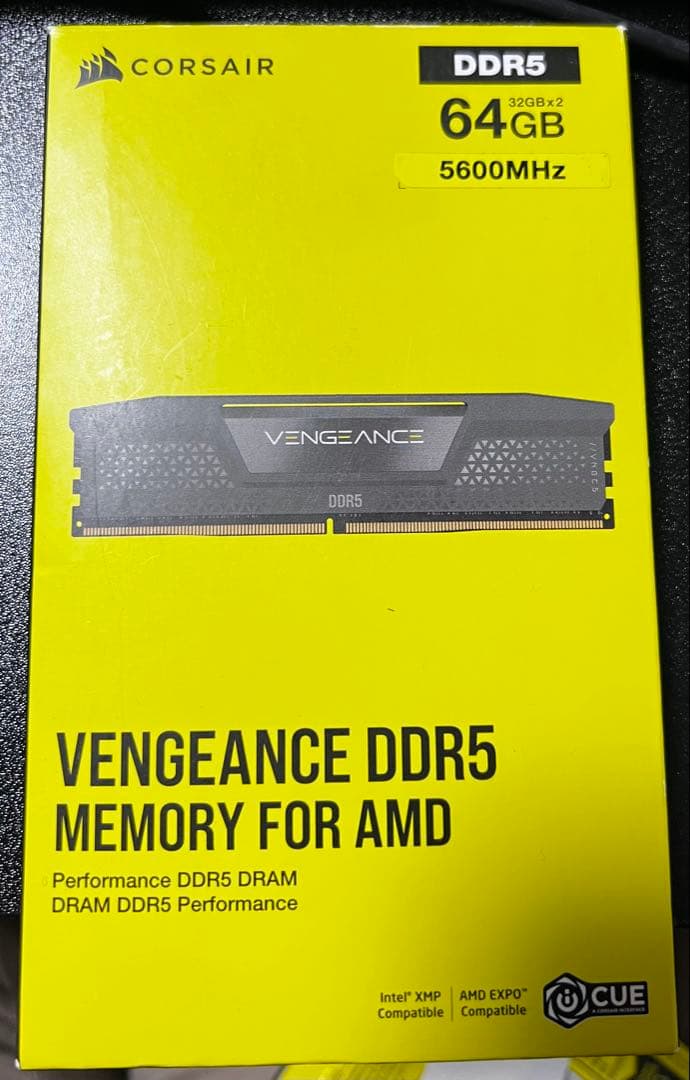 CORSAIR DDR5-5600MHz VENGEANCE 32GB×2枚②