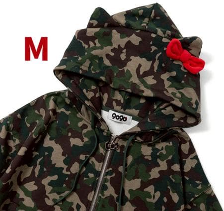 トップス 9090 girl HELLO KITTY Eared Zip Hoodie