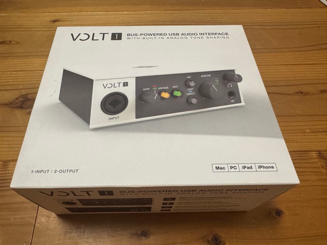 Universal Audio VOLT 1 オーディオインターフェイス