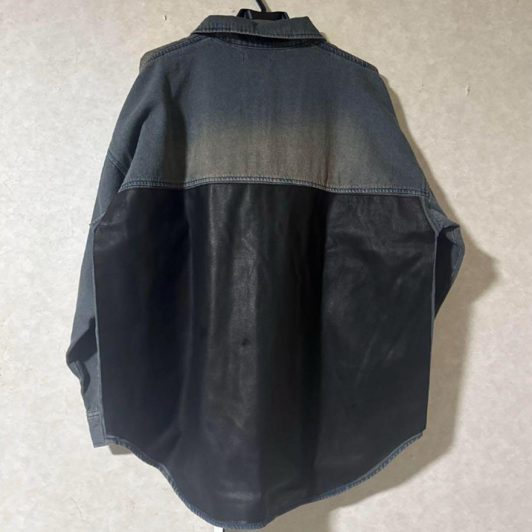 新品　M.U.L くすみブルー　ヴィンテージリメイク　デニム　セットアップ　レア