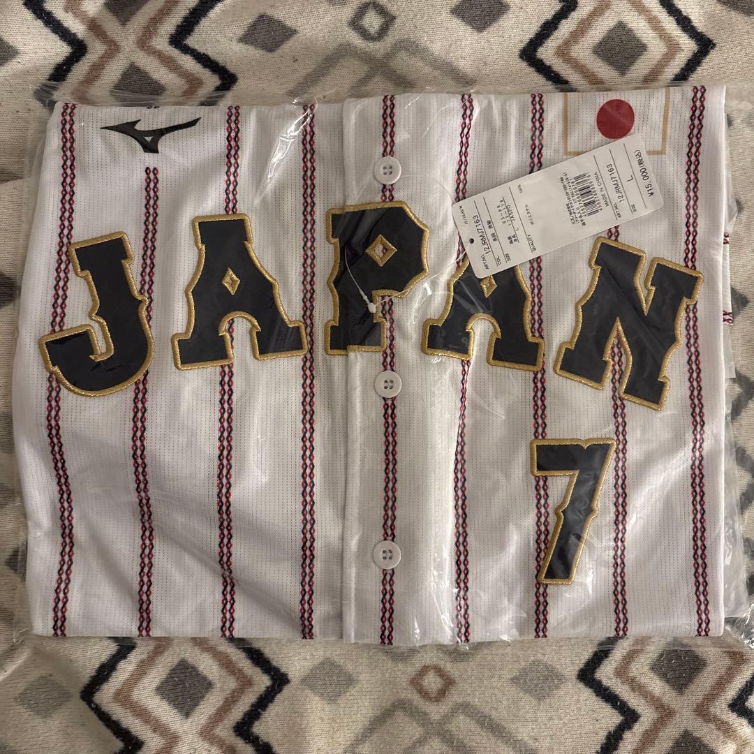 【未開封】侍ジャパン　長岡選手　レプリカユニフォーム　Lサイズ　ホーム