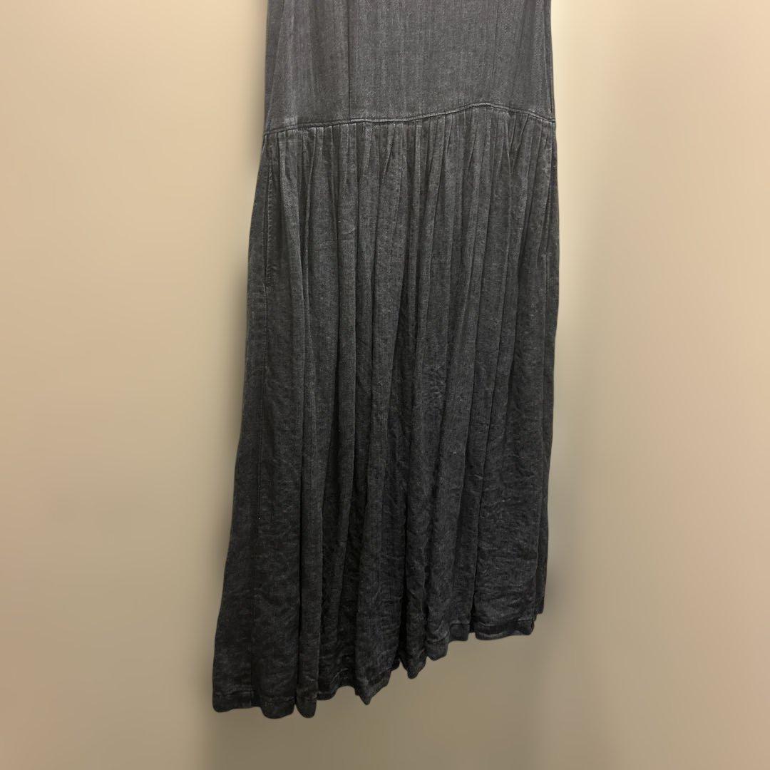 リゼッタ✴︎リネン100%✴︎ノースリーブロングワンピース✴︎ネイビー