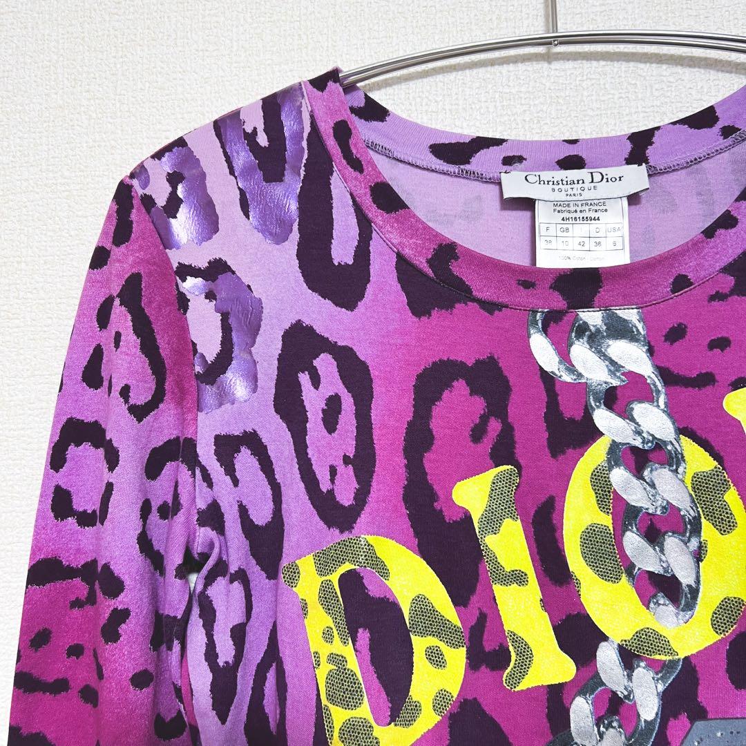 Dior ディオール　カットソー　レオパード　ロゴ　長袖
